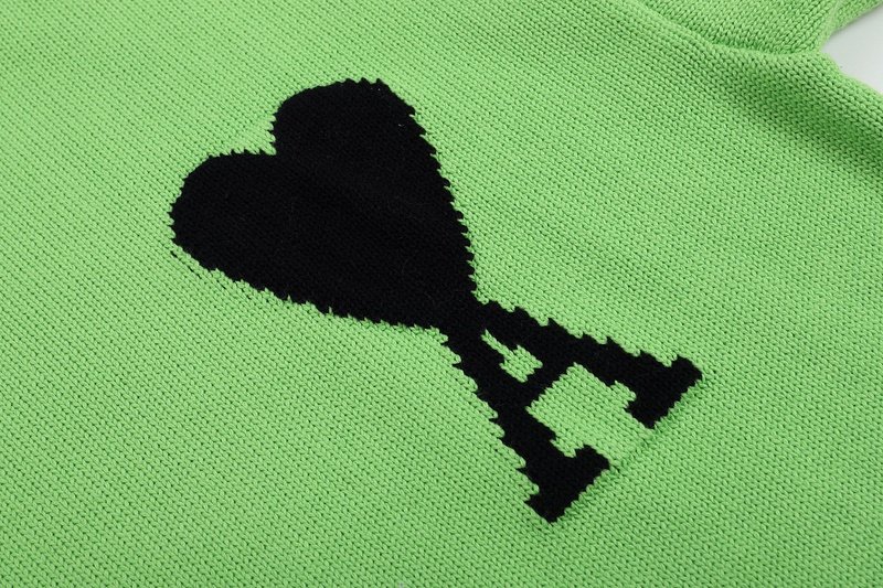 Свитер Amiri Large Logo - Heart And Letter "Green" фото № 7