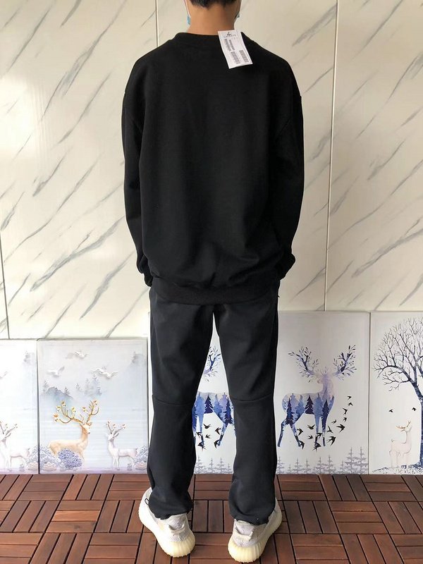 Свитшот Lacoste Plain And Small Logo Front "Black" фото № 9