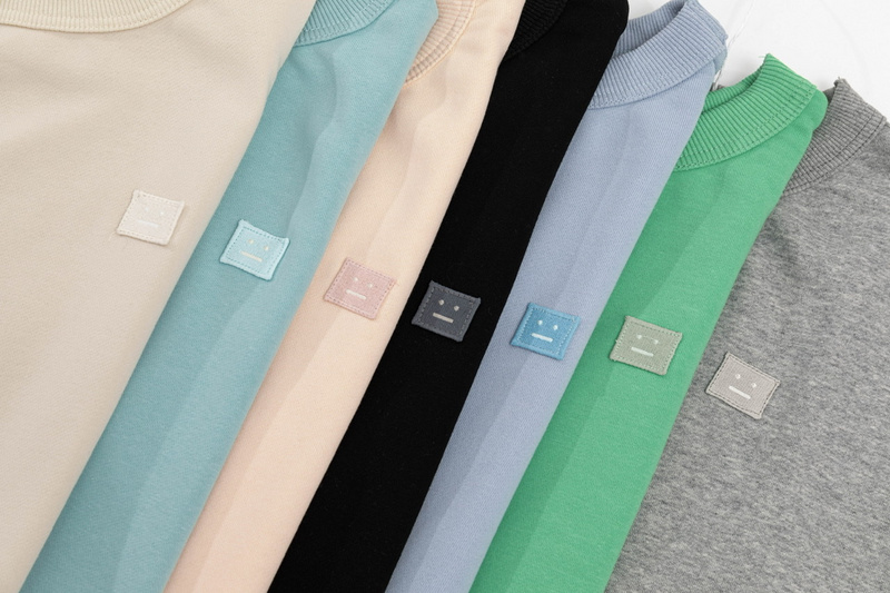 Свитшот Acne Studios Small Square Logo "Blue" фото № 3