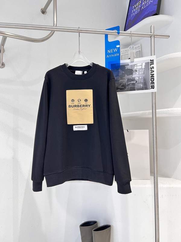 Свитшот Burberry With Logo Patch "Black" фото № 2