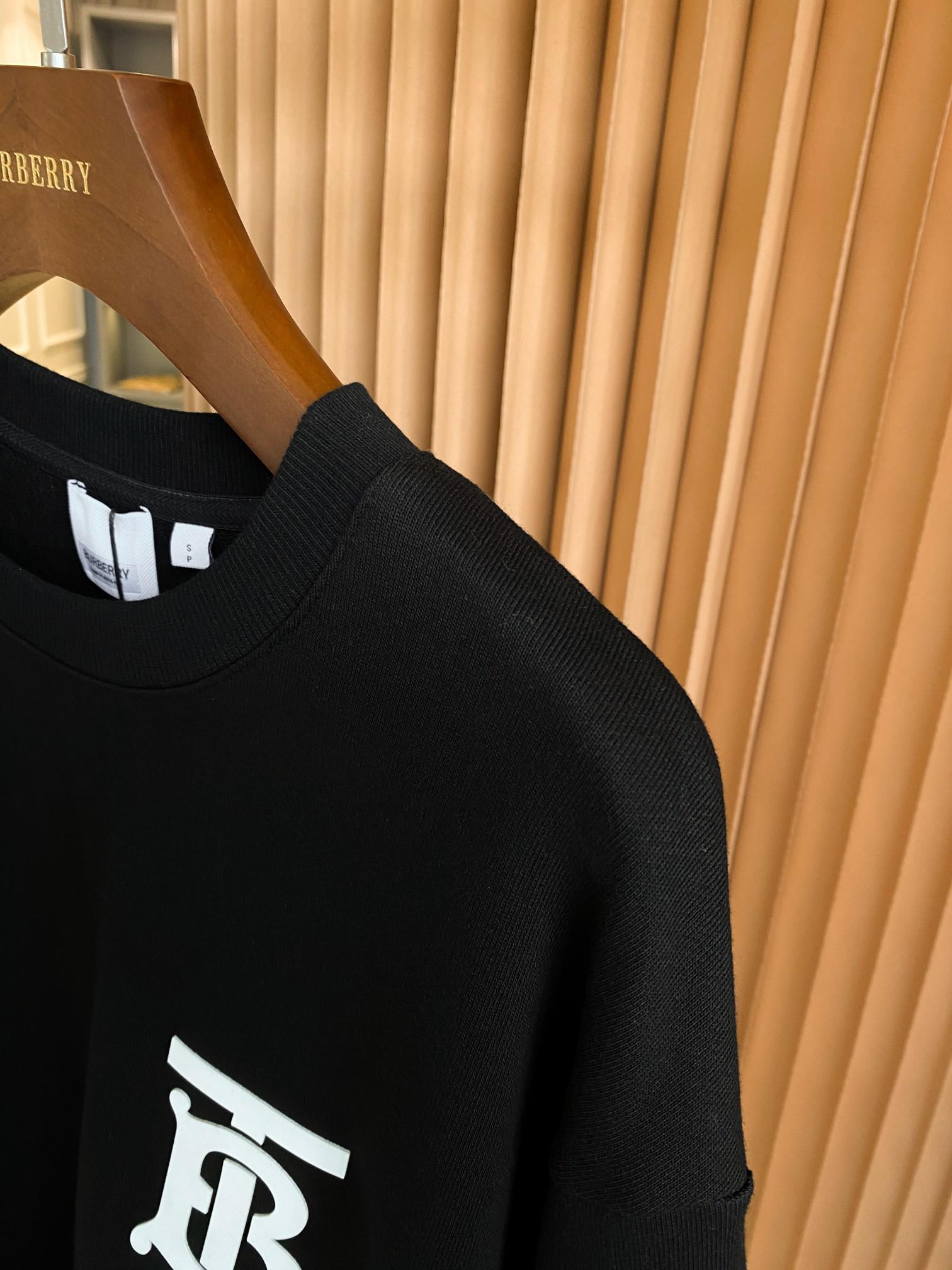 Свитшот Burberry Frontside Contrast Logo BT "Black" фото № 4