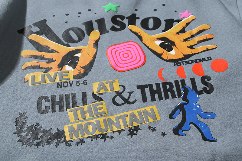 Свитшот Cactus Jack Merch Utopia "Blue/Gray" фото № 8