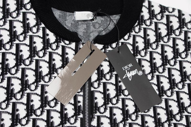 Свитшот Christian Dior Lots Of Dark Logos "White" фото № 4