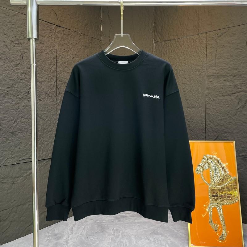 Свитшот Christian Dior Uneven Small Frontside Logo "Black" фото № 4