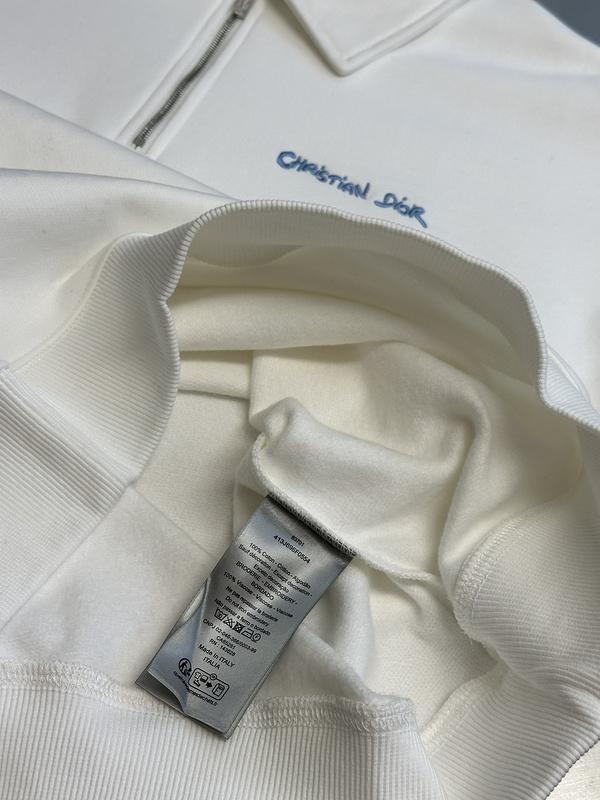 Свитшот Christian Dior Mini Frontside Blue Logotype "White" фото № 6