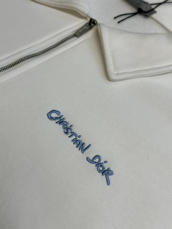 Свитшот Christian Dior Mini Frontside Blue Logotype "White" фото № 4