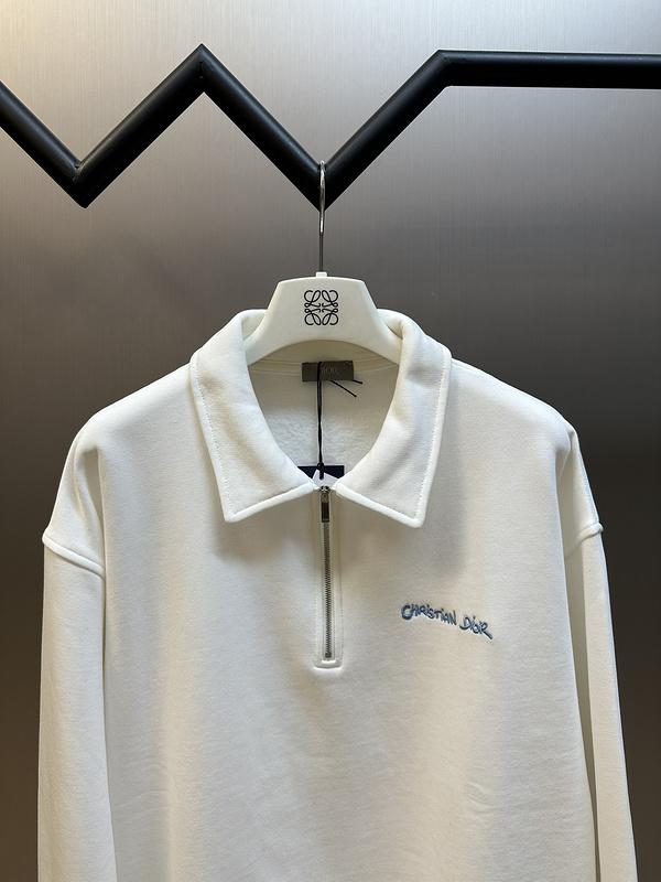 Свитшот Christian Dior Mini Frontside Blue Logotype "White" фото № 2