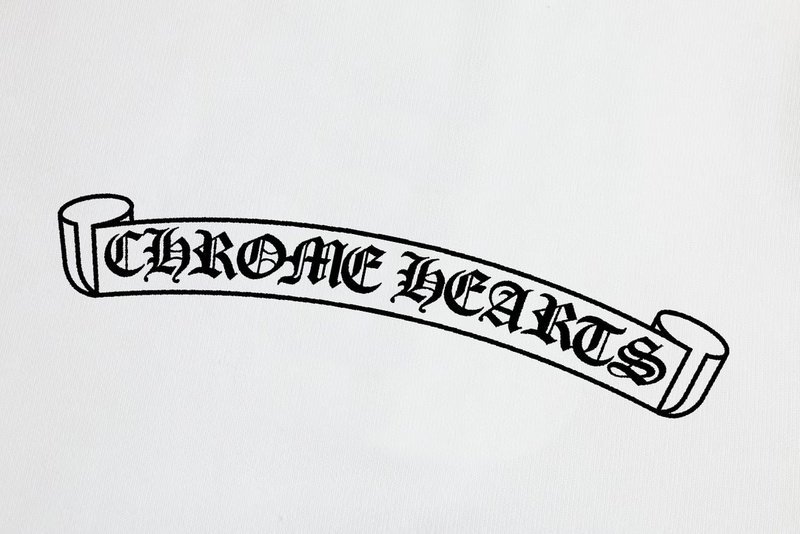 Свитшот Chrome Hearts With Patterns And Pink Print "White" фото № 5