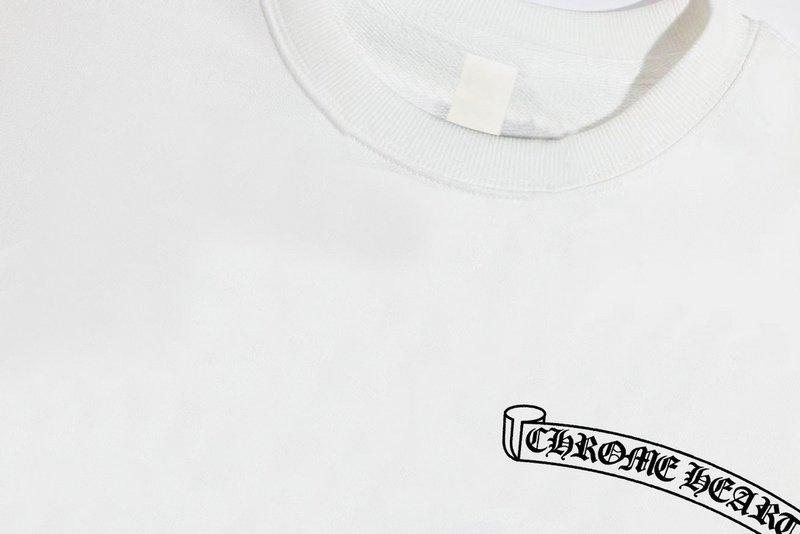 Свитшот Chrome Hearts With Patterns And Pink Print "White" фото № 7