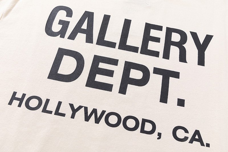 Свитшот Gallery Dept Text Hollywood CA "Beige" фото № 3
