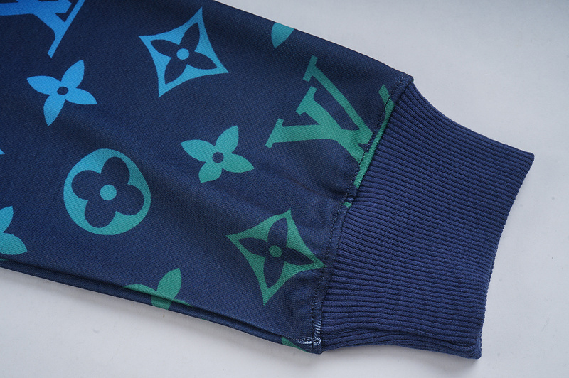 Свитшот Louis Vuitton Flowers And Stars Of The LV Brand "Blue" фото № 5