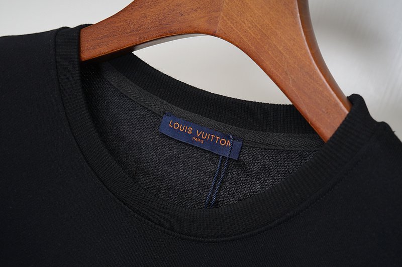 Свитшот Louis Vuitton Round Neck "Black" фото № 3