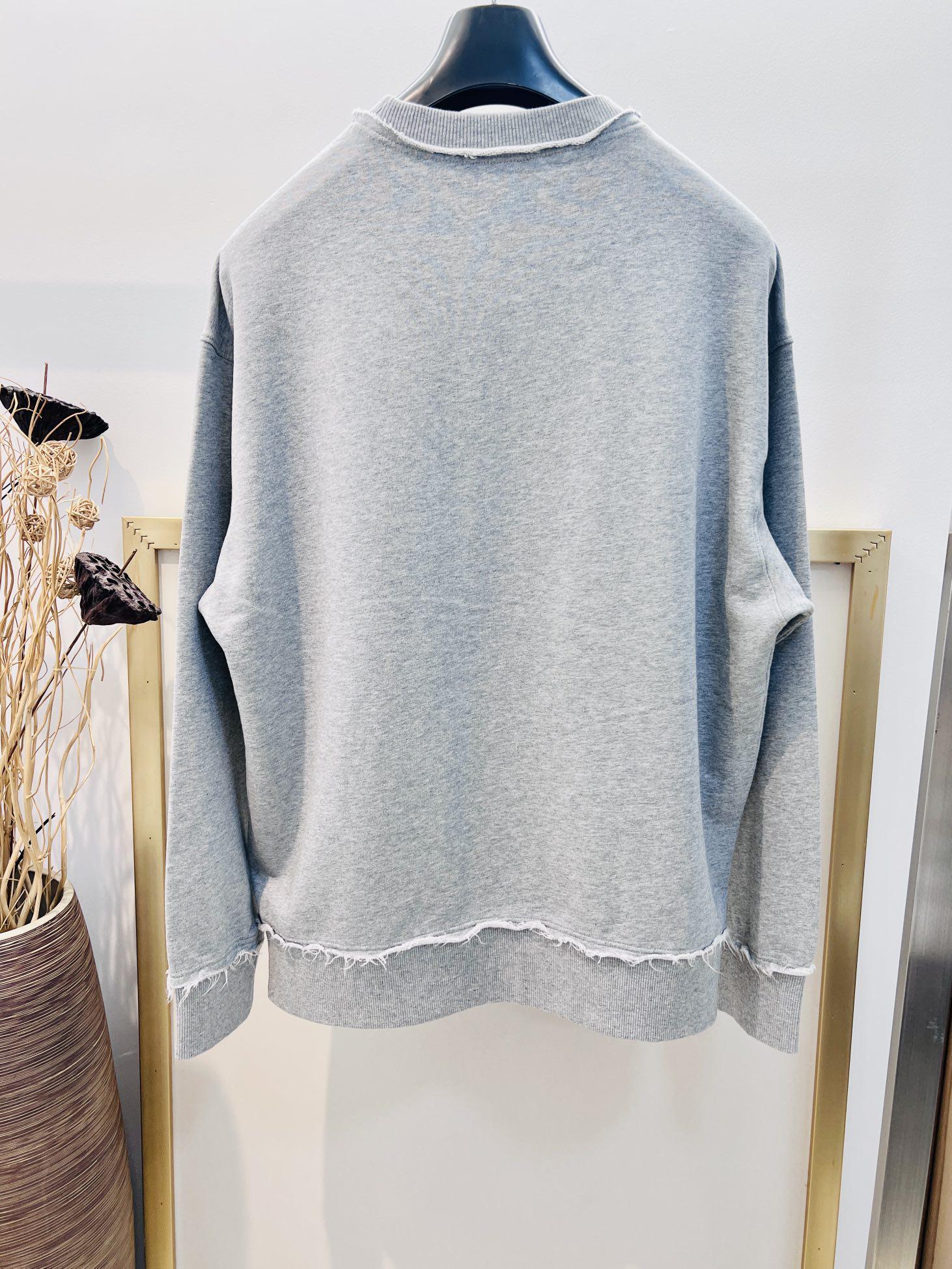 Свитшот Miu Miu Fur Frontside Logo Clear Miu Miu "Gray" фото № 7