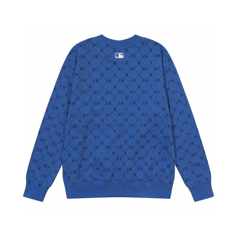 Свитшот MLB Repeating Letters Chained By Dots Print "Blue" фото № 2