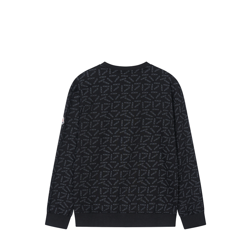 Свитшот Moncler Small Logo Patch "Black" фото № 2