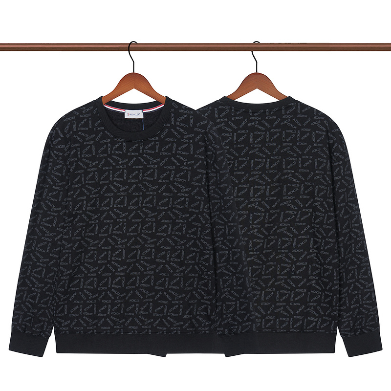Свитшот Moncler Small Logo Patch "Black" фото № 3