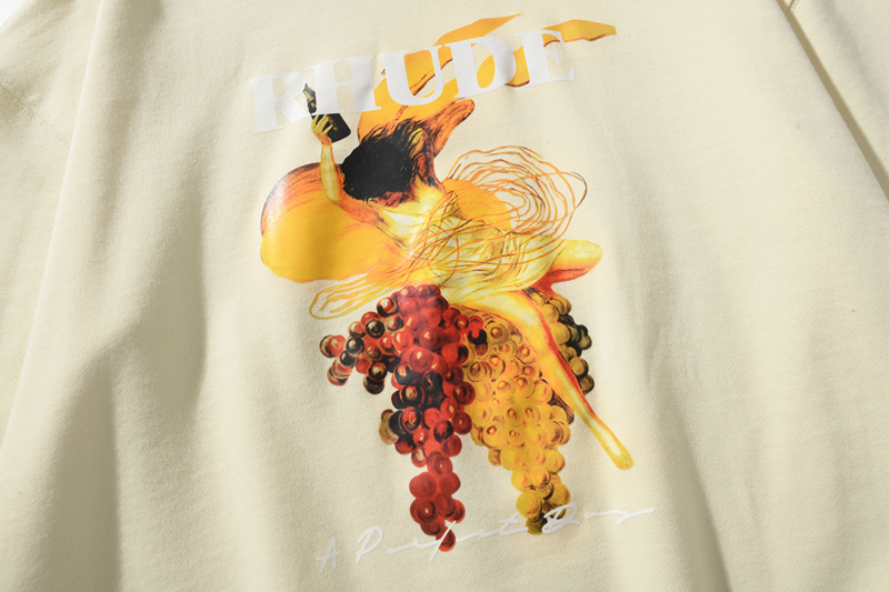 Свитшот Rhude The Girl On The Grape "Beige" фото № 4
