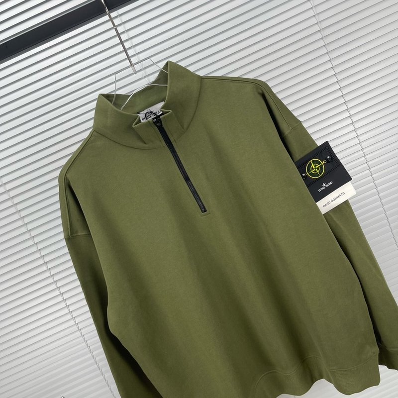 Свитшот Stone Island With Patch With Large Text - ZIP "Green" фото № 6