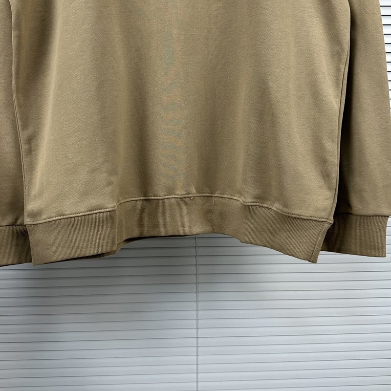 Свитшот Stone Island With Text Logo And Emblem — Single Color "Brown" фото № 4