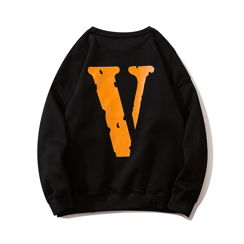 Свитшот Vlone With A Large Logo "Black/Orange" фото № 5