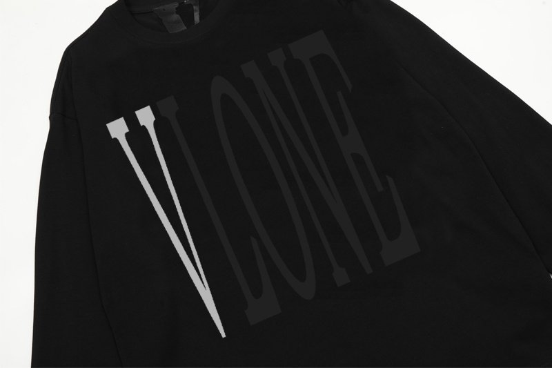 Свитшот Vlone Gray Letter V "Black" фото № 3