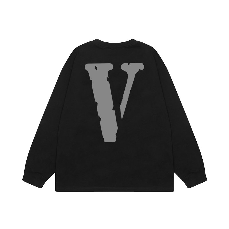Свитшот Vlone Gray Letter V "Black" фото № 2