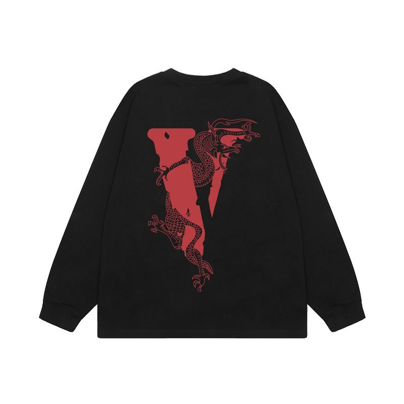 Свитшот Vlone Red Letter V "Black" фото № 2
