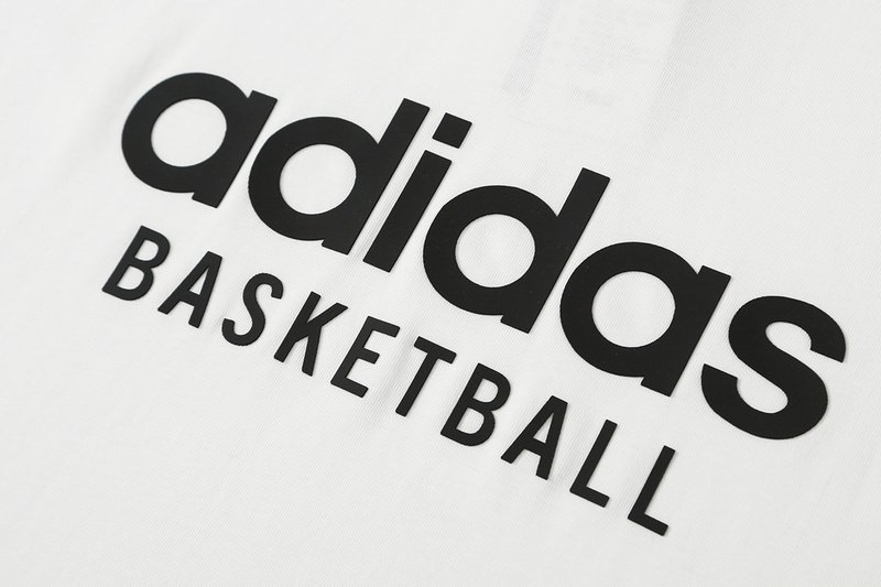 Майка Adidas With Text Basketball "White" фото № 5