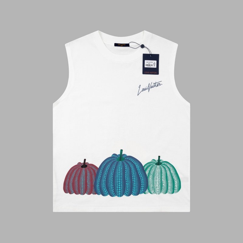 Майка Louis Vuitton With Brand Logo And Pumpkin Print "White" фото № 2