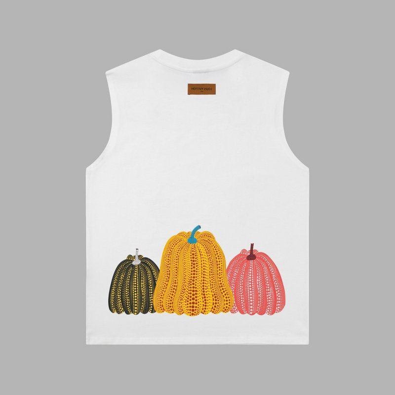 Майка Louis Vuitton With Brand Logo And Pumpkin Print "White" фото № 5