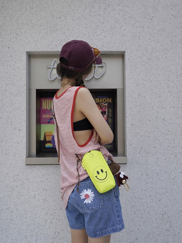 Майка Peaceminusone Chamomile "White/Red" фото № 5