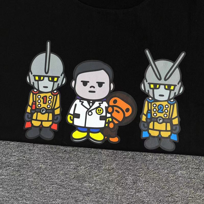 Футболка A Bathing Ape Super Hero "Black" фото № 8