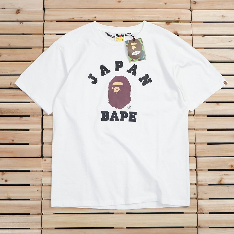 Футболка A Bathing Ape Japan - Text "White" фото № 2