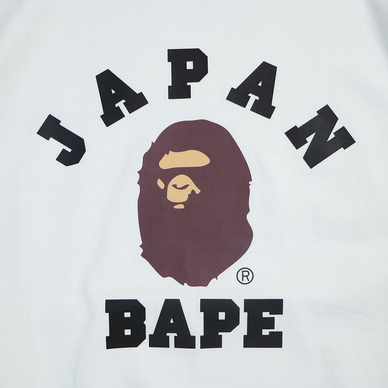 Футболка A Bathing Ape Japan - Text "White" фото № 3