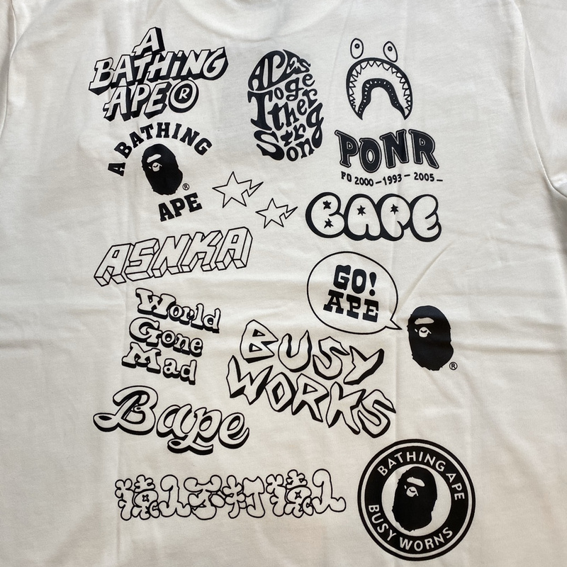 Футболка A Bathing Ape Small Brand Logo "White" фото № 7