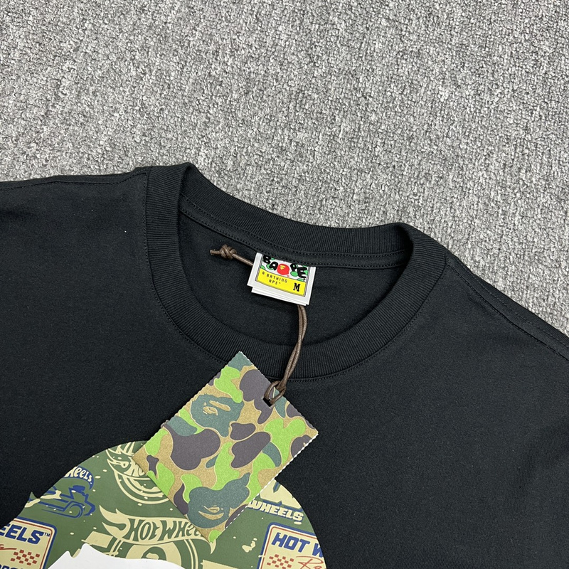 Футболка A Bathing Ape Hot Wheels "Black" фото № 3