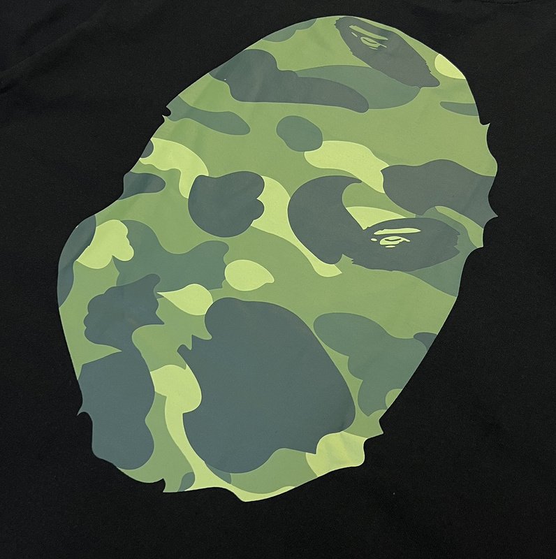Футболка A Bathing Ape With Print On Both Sides "Black/Green" фото № 5