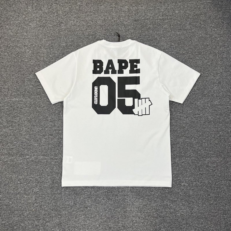 Футболка A Bathing Ape Number 05 With Logo "White" фото № 6