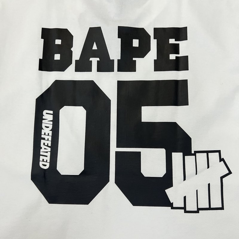 Футболка A Bathing Ape Number 05 With Logo "White" фото № 8