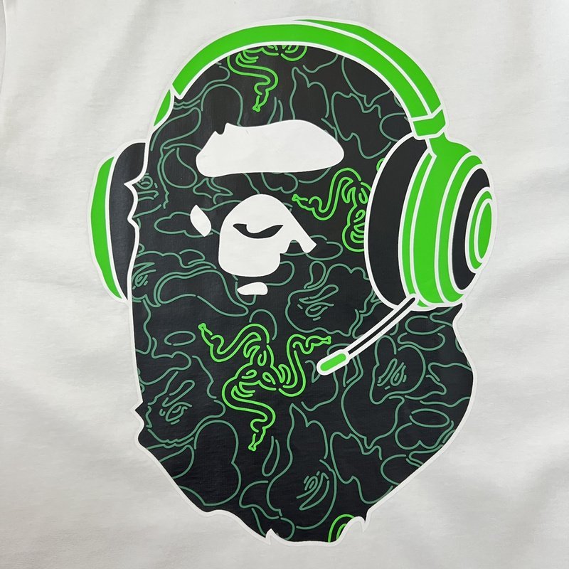 Футболка A Bthing Ape X Razer Gaming "White" фото № 7