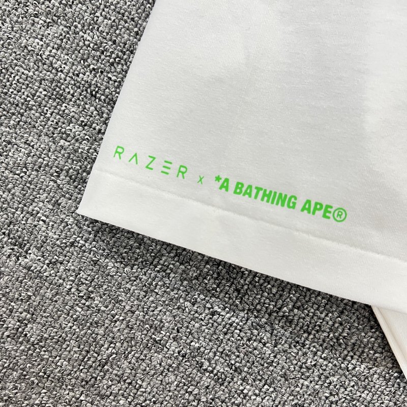 Футболка A Bthing Ape X Razer Gaming "White" фото № 8