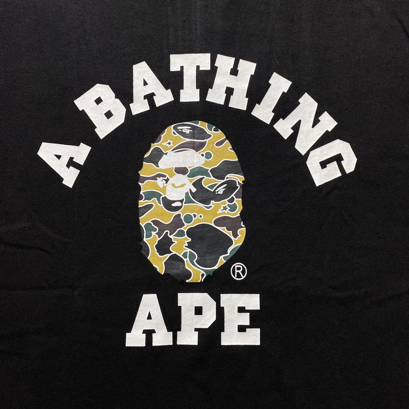 Футболка A Bathing Ape Monkey Coloring "Black" фото № 3