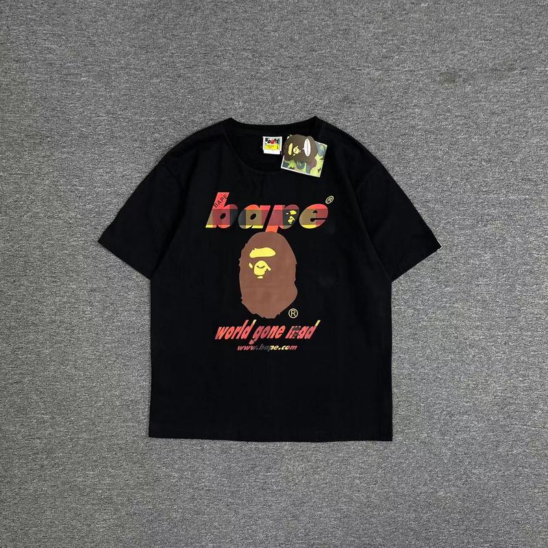 Футболка A Bathing Ape With Text — World Gone Mad "Black" фото № 6
