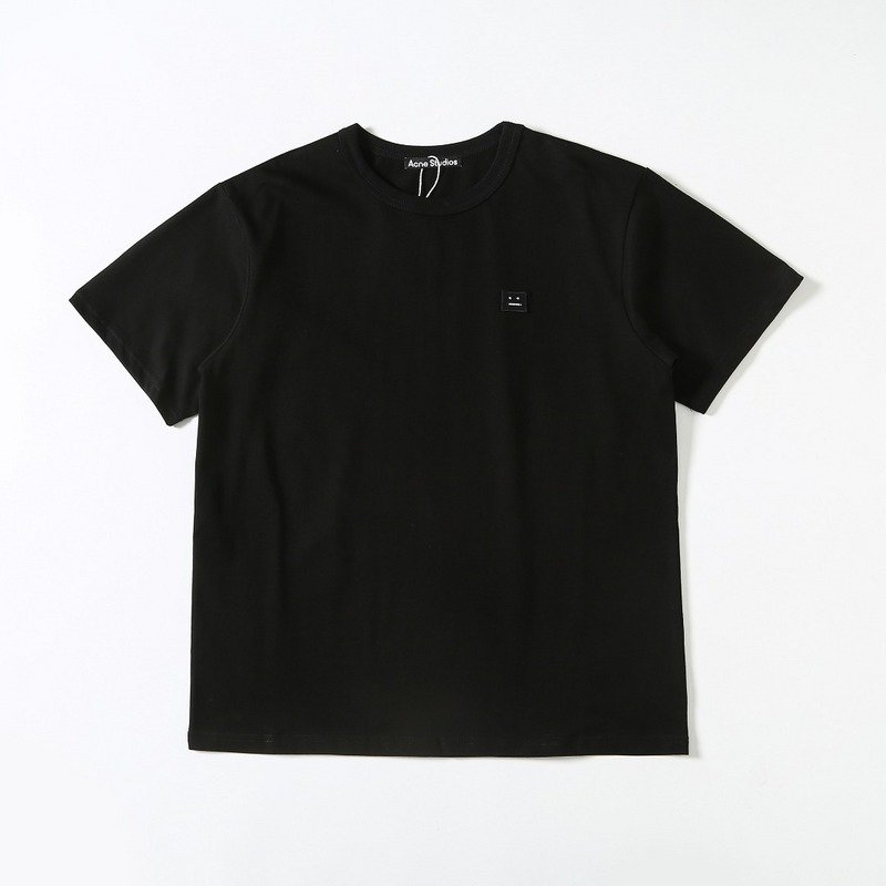 Футболка Acne Studios Cotton With An Emblem "Black" фото № 2