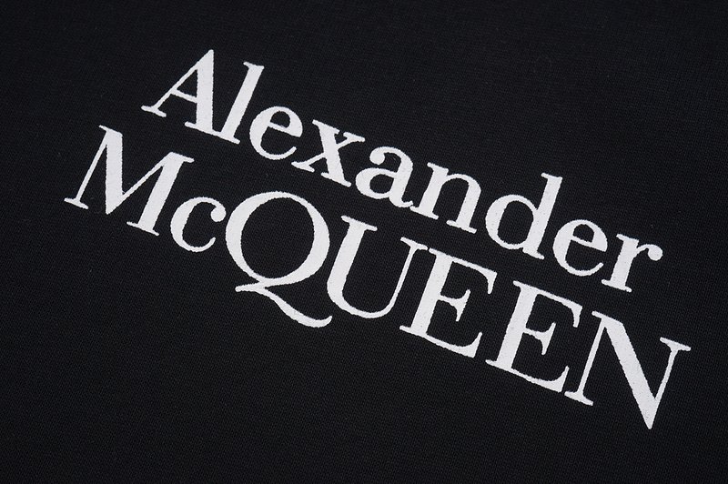 Футболка Alexander Mcqueen With Beautiful Text Logo "Black" фото № 5