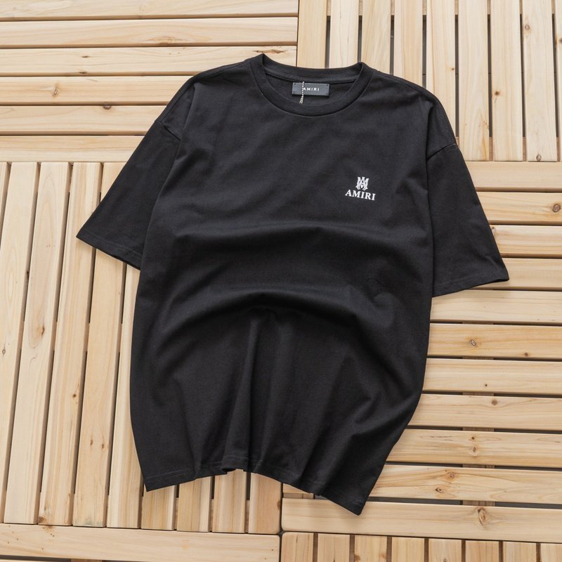 Футболка Amiri With Small Logo On Both Sides "Black" фото № 2