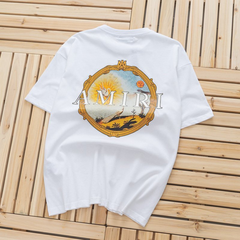 Футболка Amiri With Vibrant Emblem Print "White" фото № 2