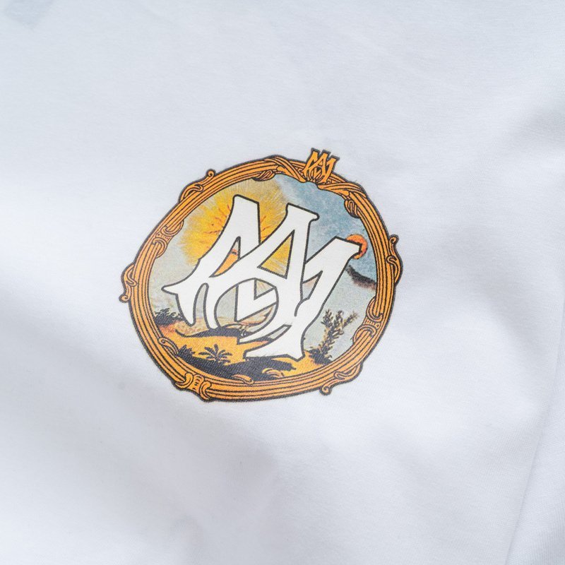 Футболка Amiri With Vibrant Emblem Print "White" фото № 3
