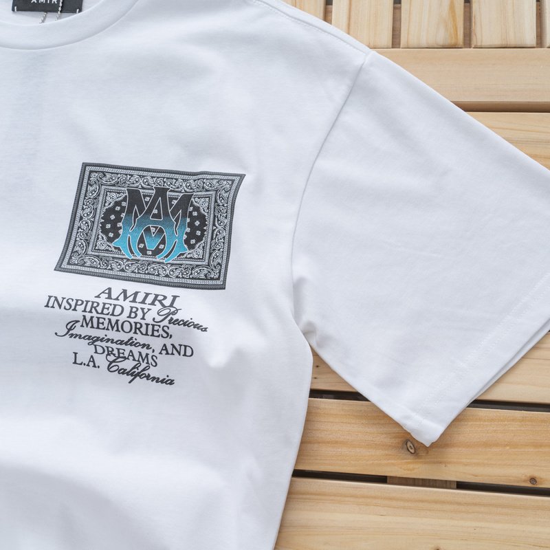 Футболка Amiri Memories - Text "White" фото № 2