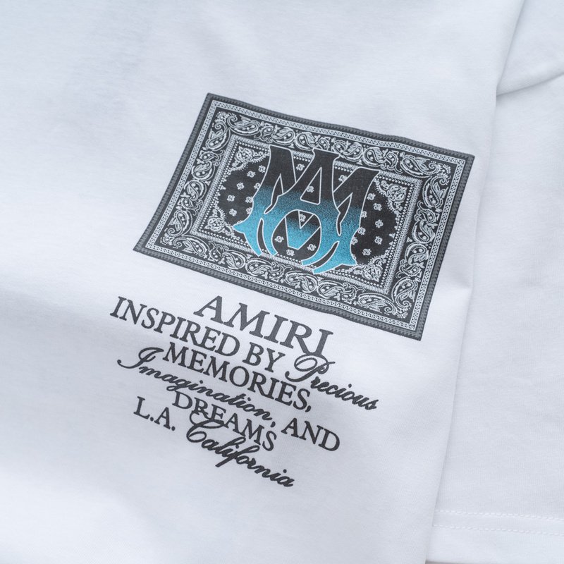 Футболка Amiri Memories - Text "White" фото № 5